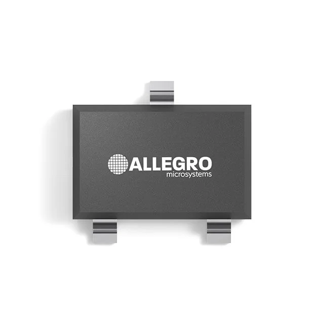 Allegro Microsystems sensor device with logo on the surface, showcasing a compact design for electronics.
