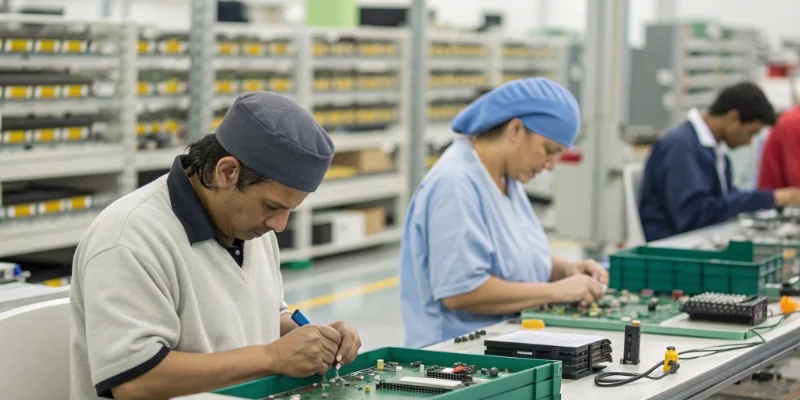 A graph showing the bullwhip effect in a supply chain