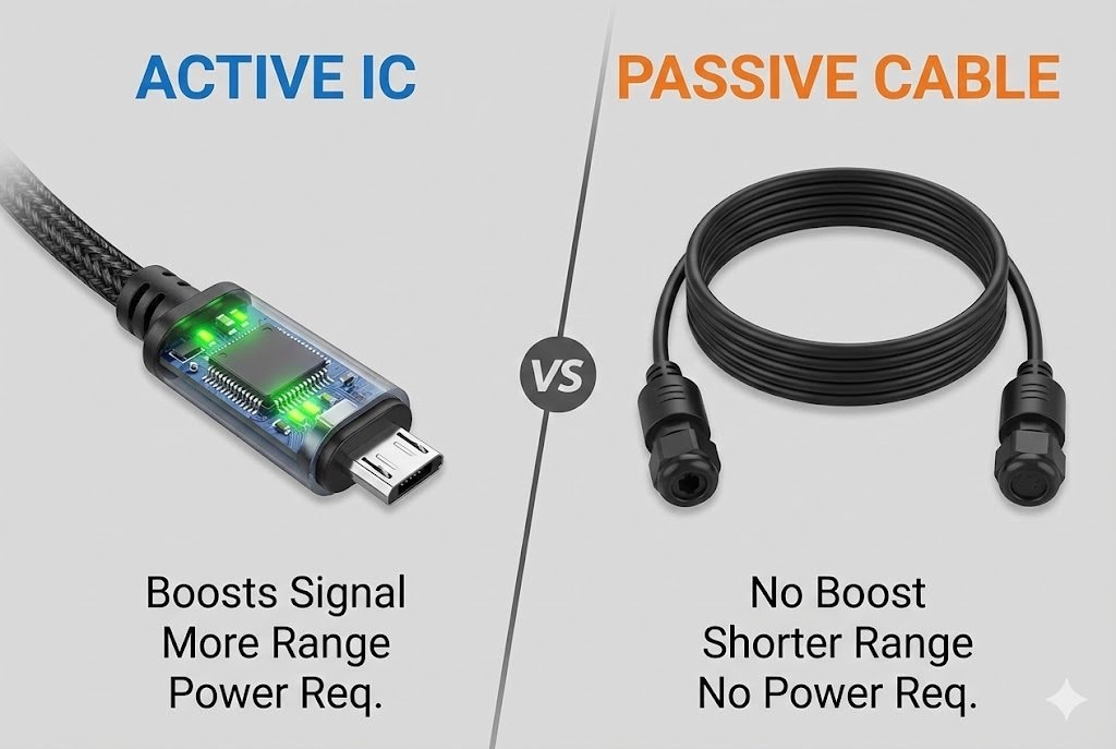 Active IC vs Passive Cable