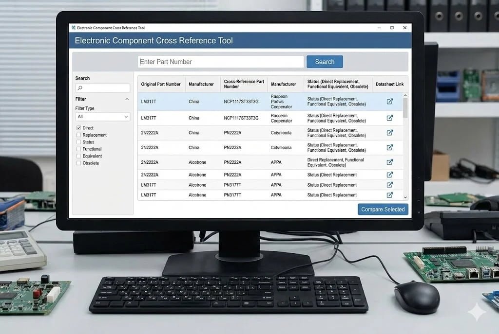 Electronic Component Cross Reference