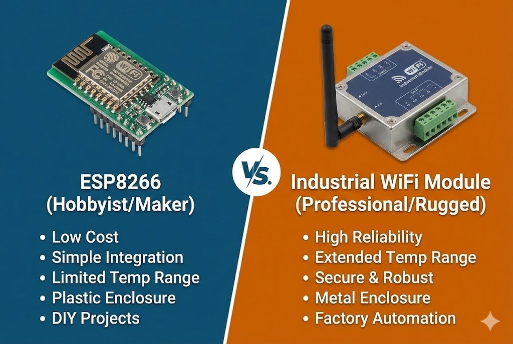 ESP8266 vs Industrial WiFi Modules