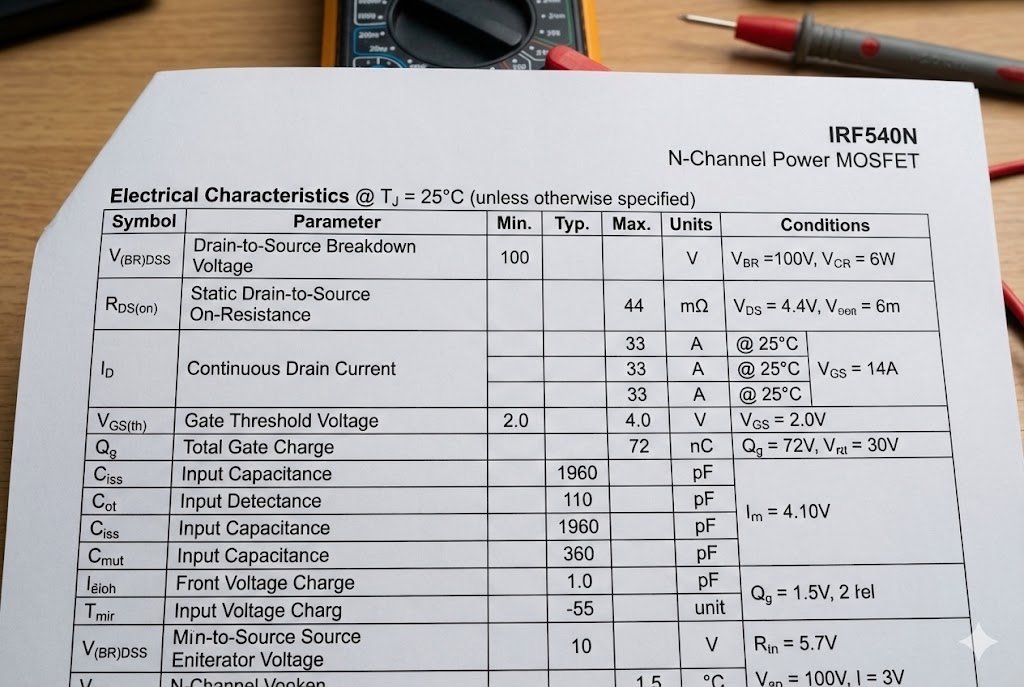 IRF540N datasheet parameter table