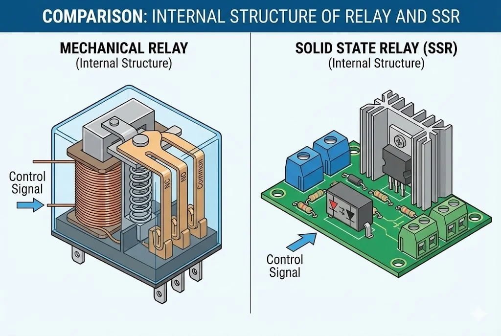 Internal structure of Relay and SSR