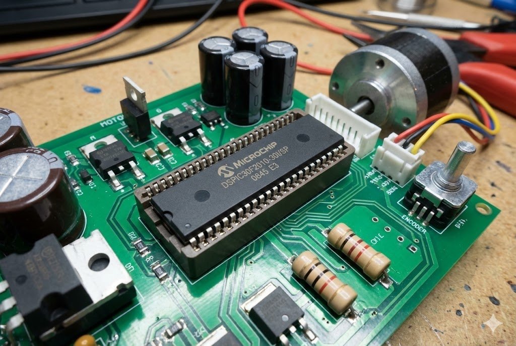 DSPIC30F2010-30I/SP microcontroller for motor control