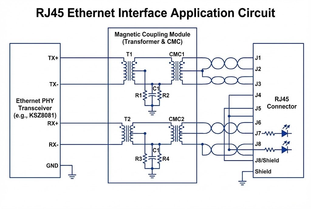 Ethernet Transformer Circuit Diagram
