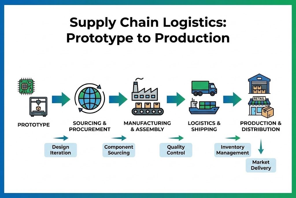 Supply Chain Logistics from Prototype to Production