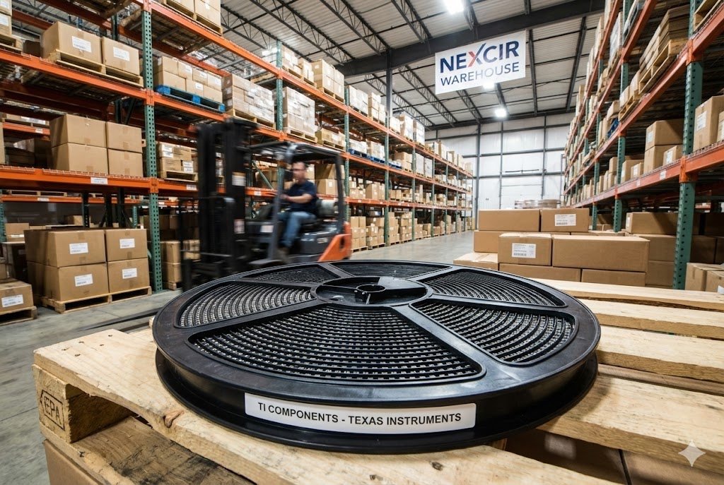 Nexcir Warehouse with Reel of TI Components