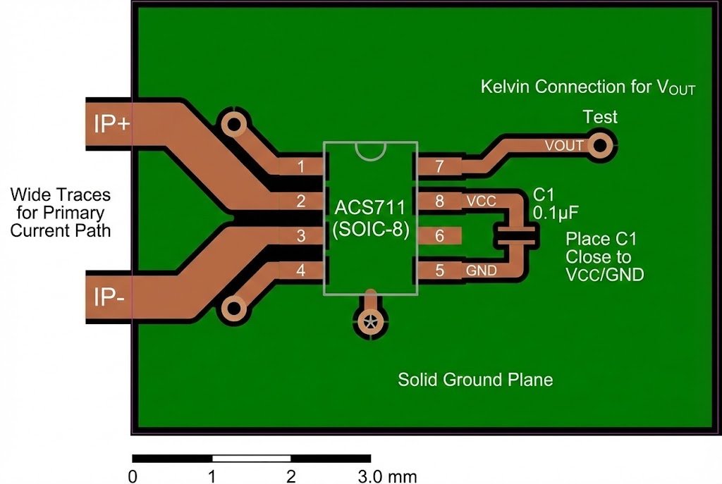 PCB Layout Guidelines PCB Layout recommendation for ACS711