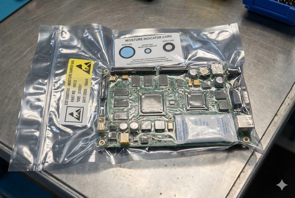 Vacuum sealed electronic component packaging