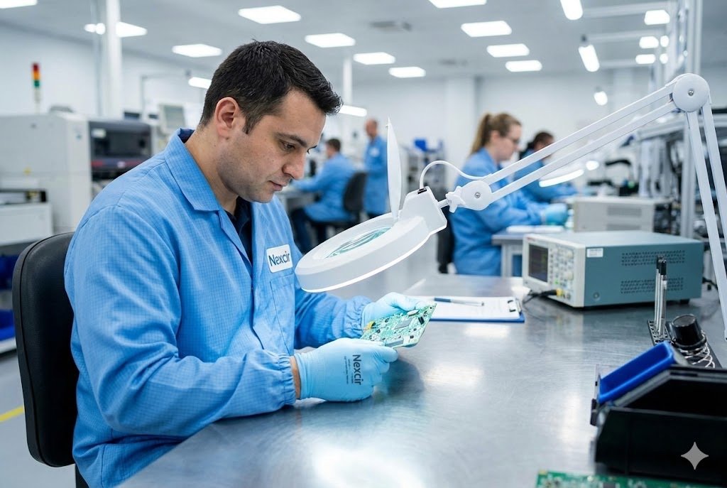 Authentic Electronic Components Inspection Nexcir quality control inspection