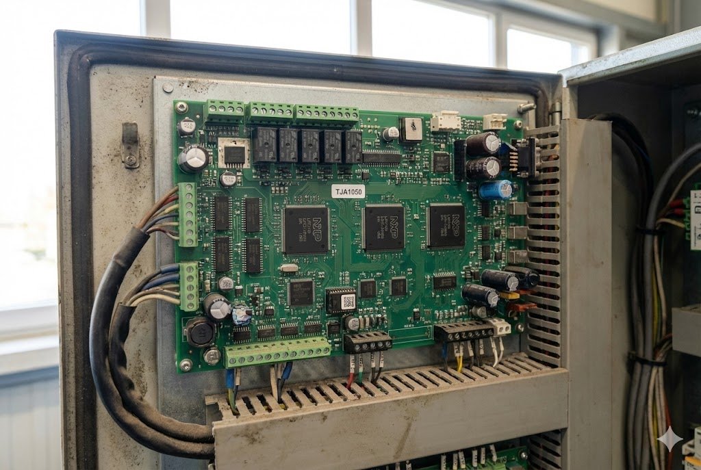 Industrial machine circuit board with NXP chips