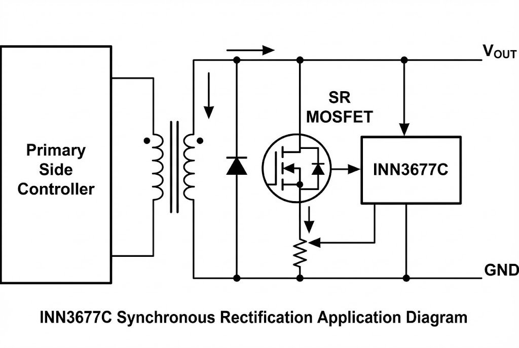 INN3677C synchronous rectification diagram