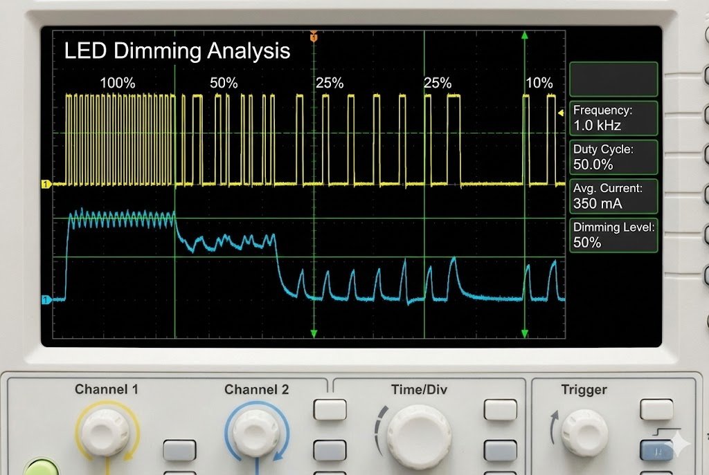 Flicker-Free Dimming Algorithm LED dimming waveform analysis