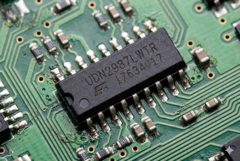 UDN2987LWTR chip on a circuit board