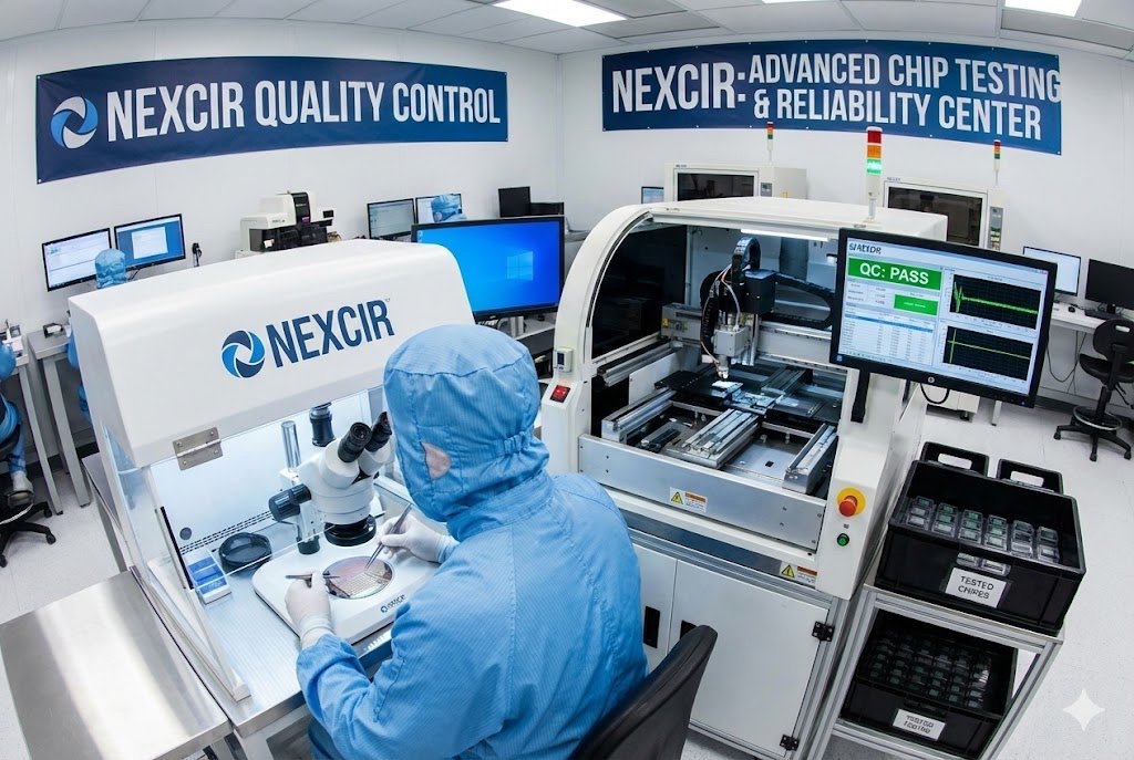 Nexcir quality control and chip testing