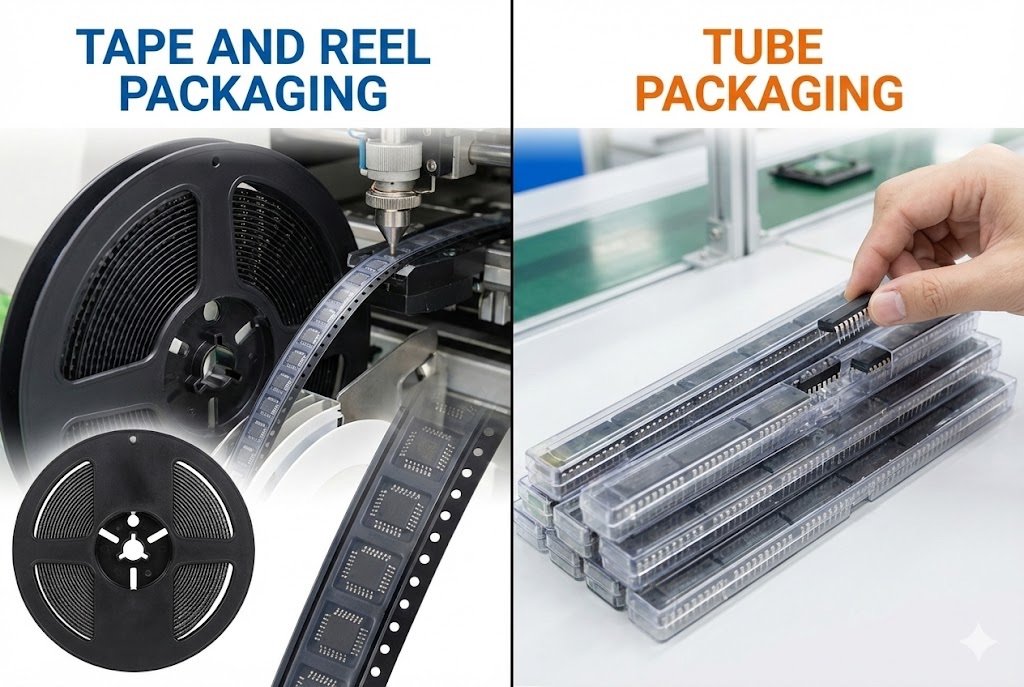Tape and Reel vs Tube Packaging