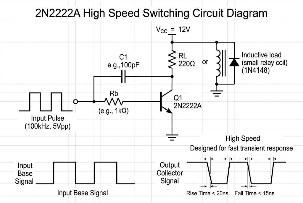 What Is the 2N2222A NPN Transistor: Pinout, Datasheet, and High-Speed ...