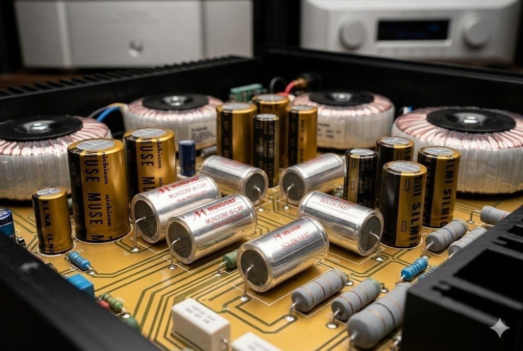audio grade capacitors in high fidelity circuit design