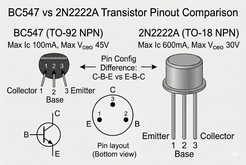 What Is the 2N2222A NPN Transistor: Pinout, Datasheet, and High-Speed ...