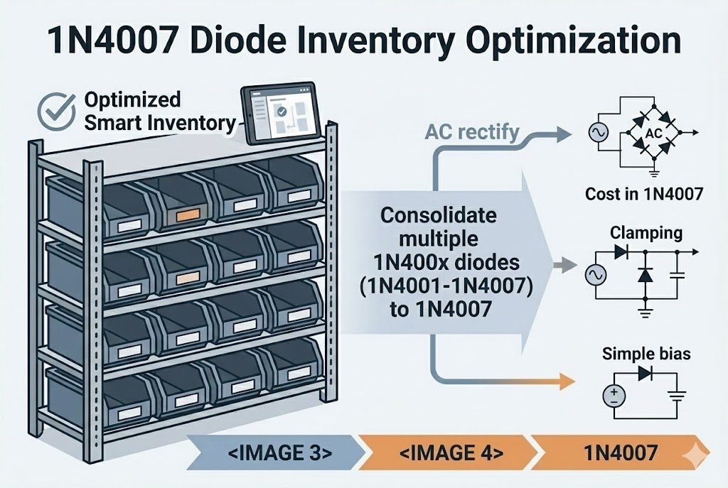 1N4007 diode inventory optimization