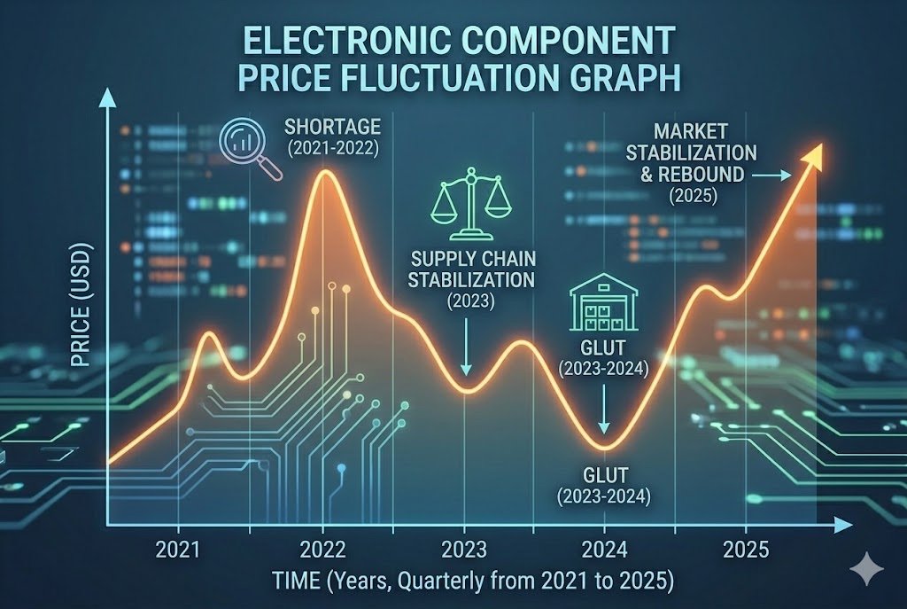 electronic component price fluctuation graph