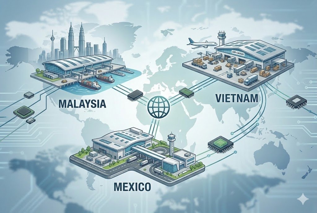 Malaysia Vietnam Mexico chip transit Malaysia Vietnam Mexico chip transit