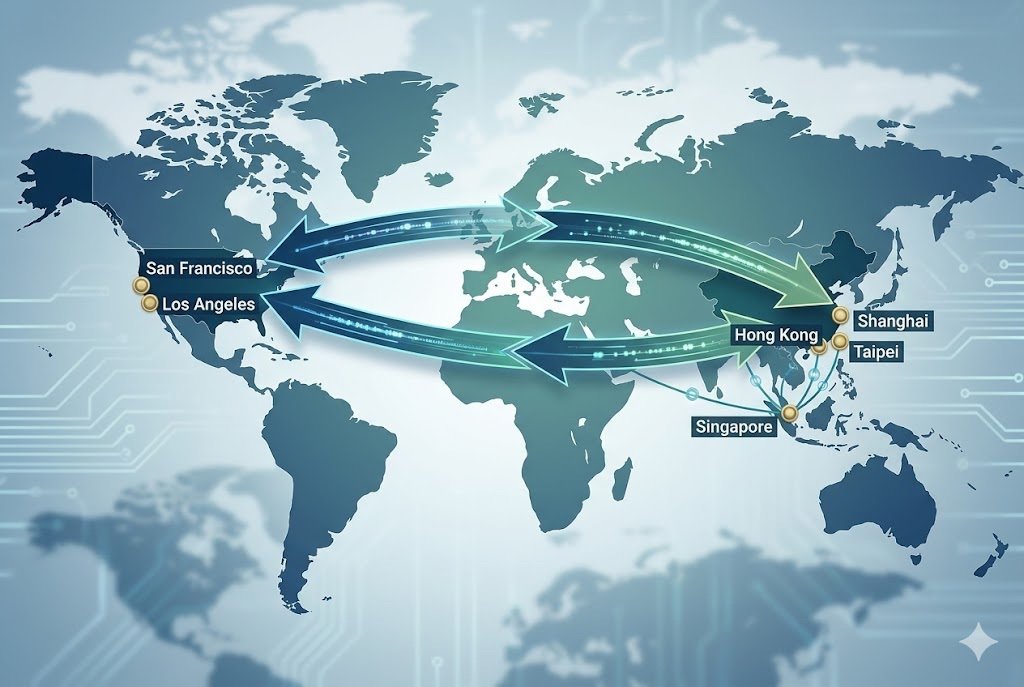 US-China chip trade transit hubs US-China chip trade transit hubs