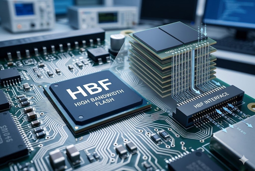 HBF high bandwidth flash concept memory chips