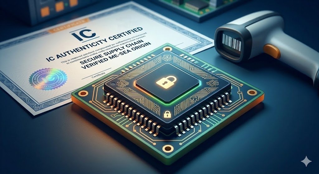 Secure authentic ICs in new supply chains