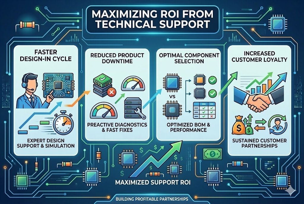 High ROI from technical support electronic components