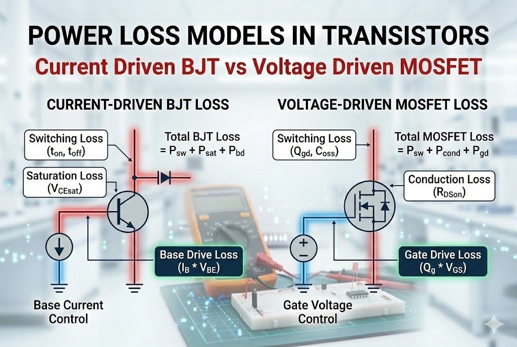 Power loss models in transistors