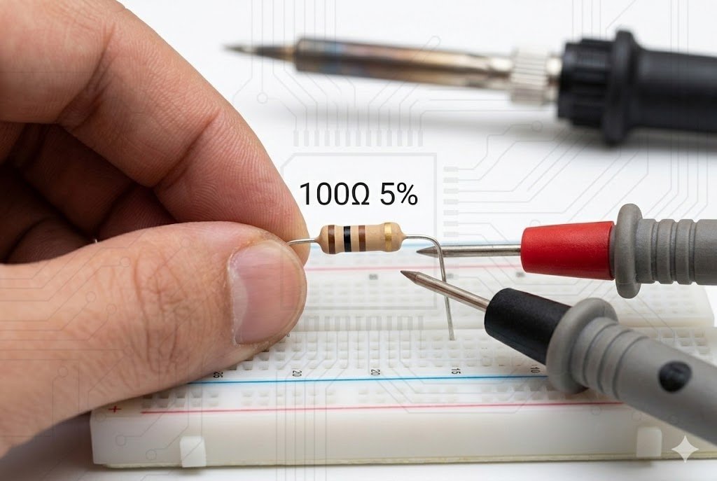 reading 100 ohm resistor bands