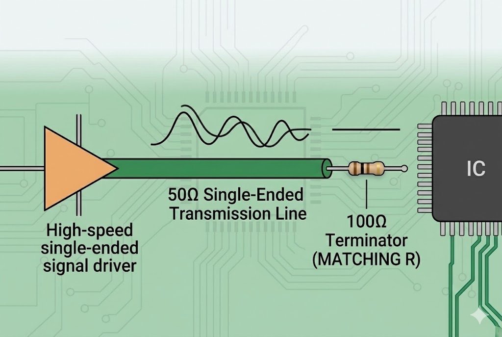 signal matching 100 ohm