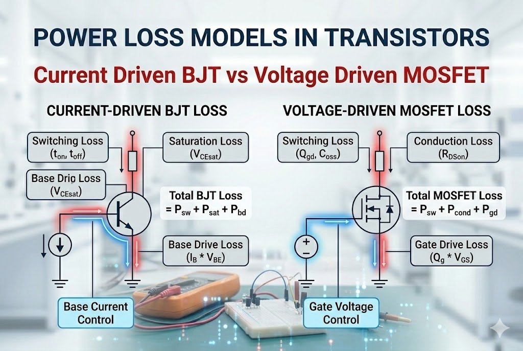 Current driven BJT vs voltage driven MOSFET