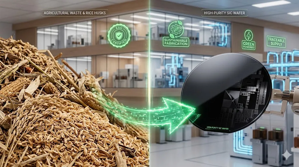 Recycled Silicon Carbide recycled silicon carbide from agricultural waste