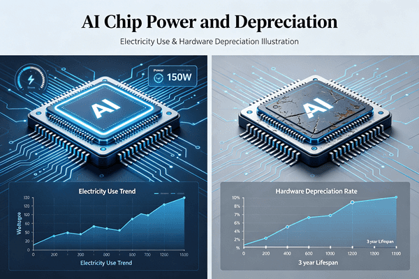 AI Chip Power and Depreciation Electricity and hardware depreciation in AI chips