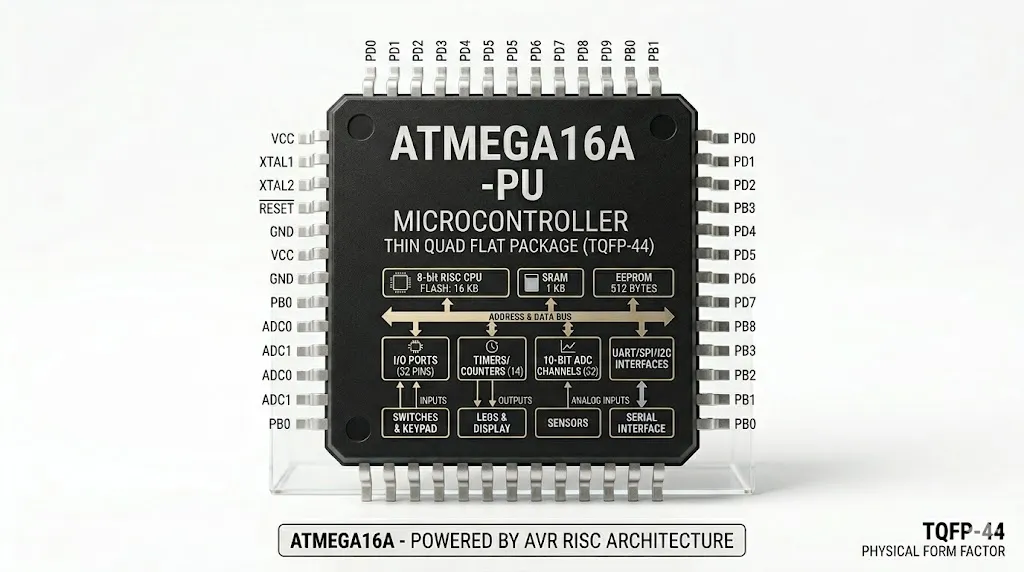 ATMEGA16A microcontroller