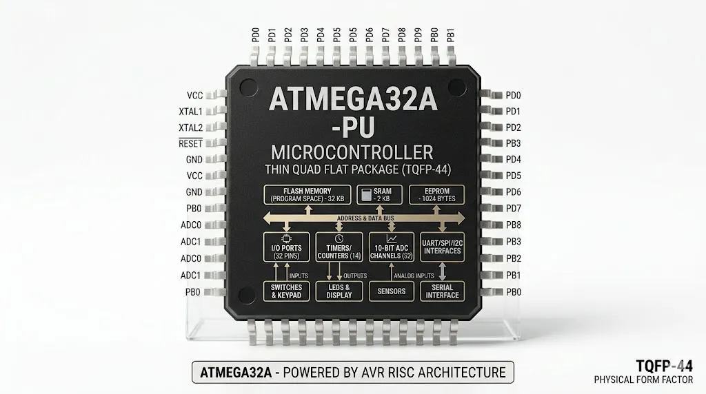 ATMEGA32A microcontroller