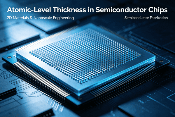 Atomic-level thickness in semiconductor chips
