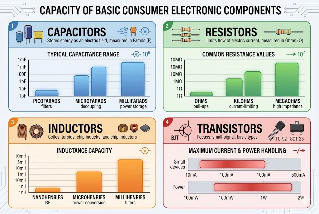 Basic consumer electronic components capacity