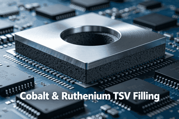 Cobalt and ruthenium TSV filling