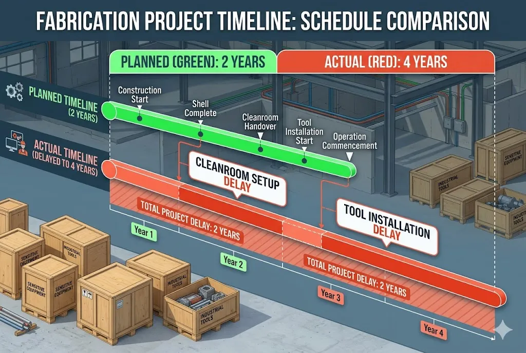 Factory Construction Delays Chip factory construction delays talent shortage