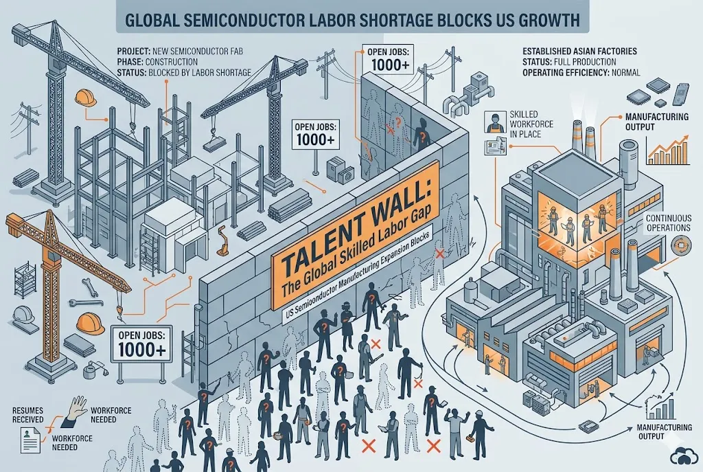 Semiconductor talent shortage industry reshoring