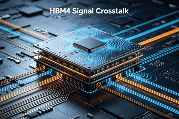 HBM4 signal crosstalk