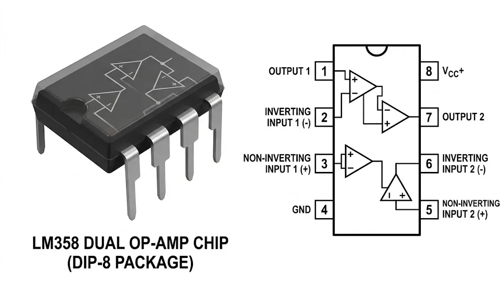 LM358 pinout