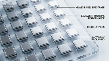 Square Glass Panels for Chip Packaging Square glass panel for semiconductor packaging