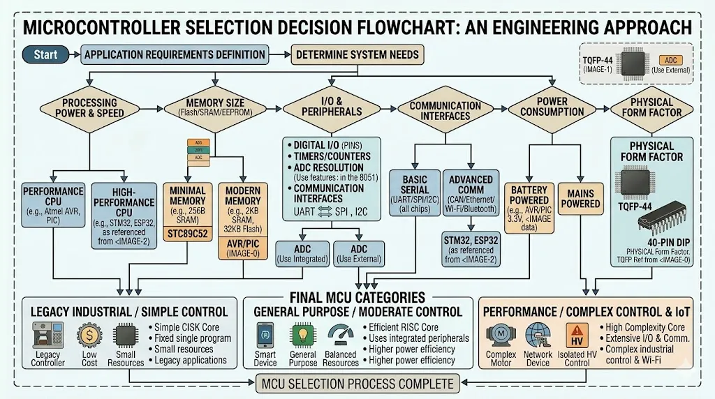 microcontroller selection diagram