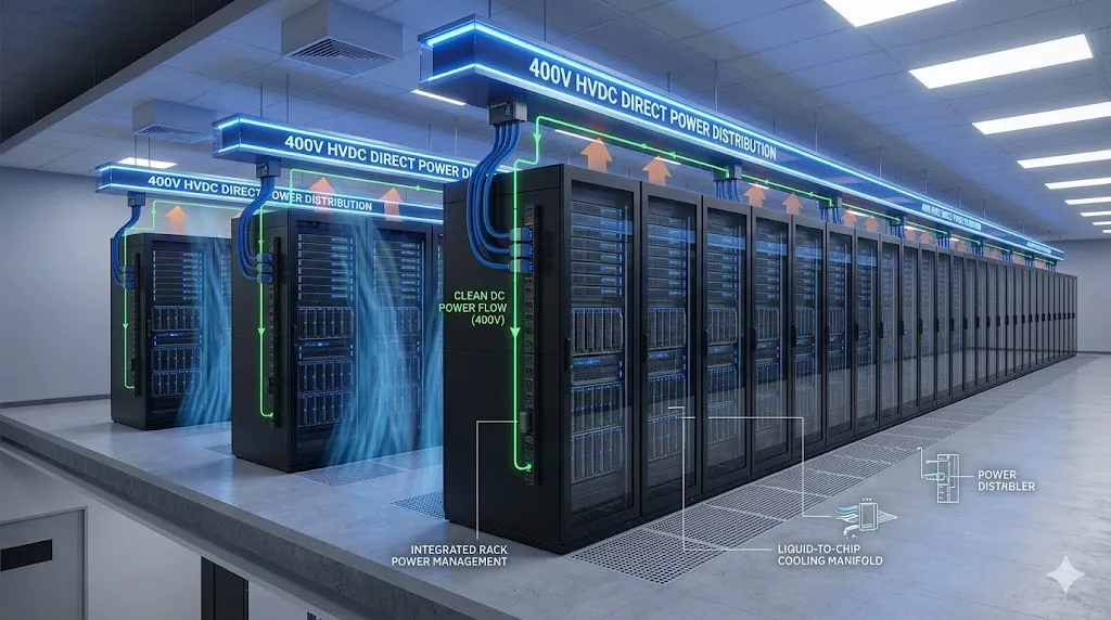 HVDC power in AI server racks