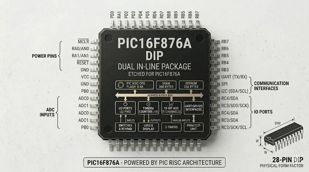 PIC16F876A microcontroller