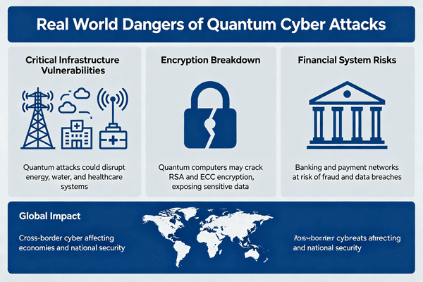 Real world dangers of quantum cyber attacks